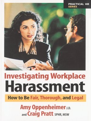 cover image of Investigating Workplace Harassment